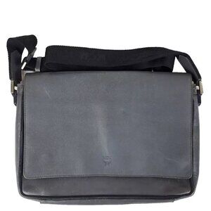 MCM Leather Gray Shoulder Bag | Laptop Bag up to 15" | Messenger Bag